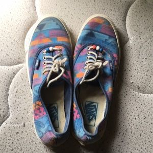 Tribal print vans